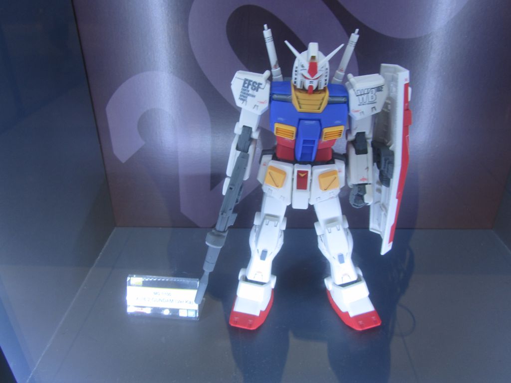 歷代不同大小比例的高達 RX-78-2 模型展示